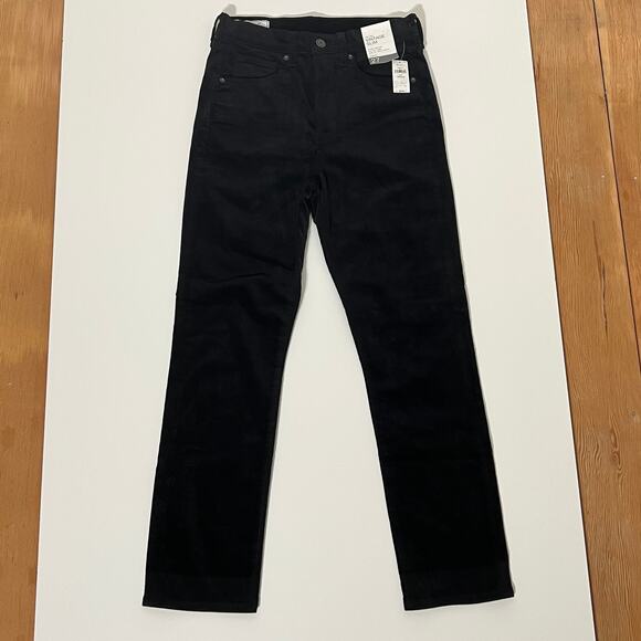 GAP Vintage Slim High Rise Black Velvet-Feel Jeans NWT Size 27R - Picture 3 of 8